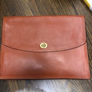 Coach leather clutch
